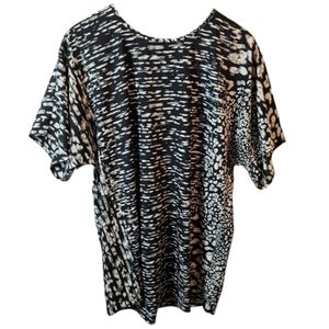 Band Of Gypsies Abstract Short Sleeve Blouse